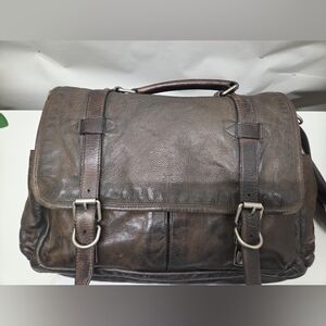 Frye Brown Leather Mesanger Bag
